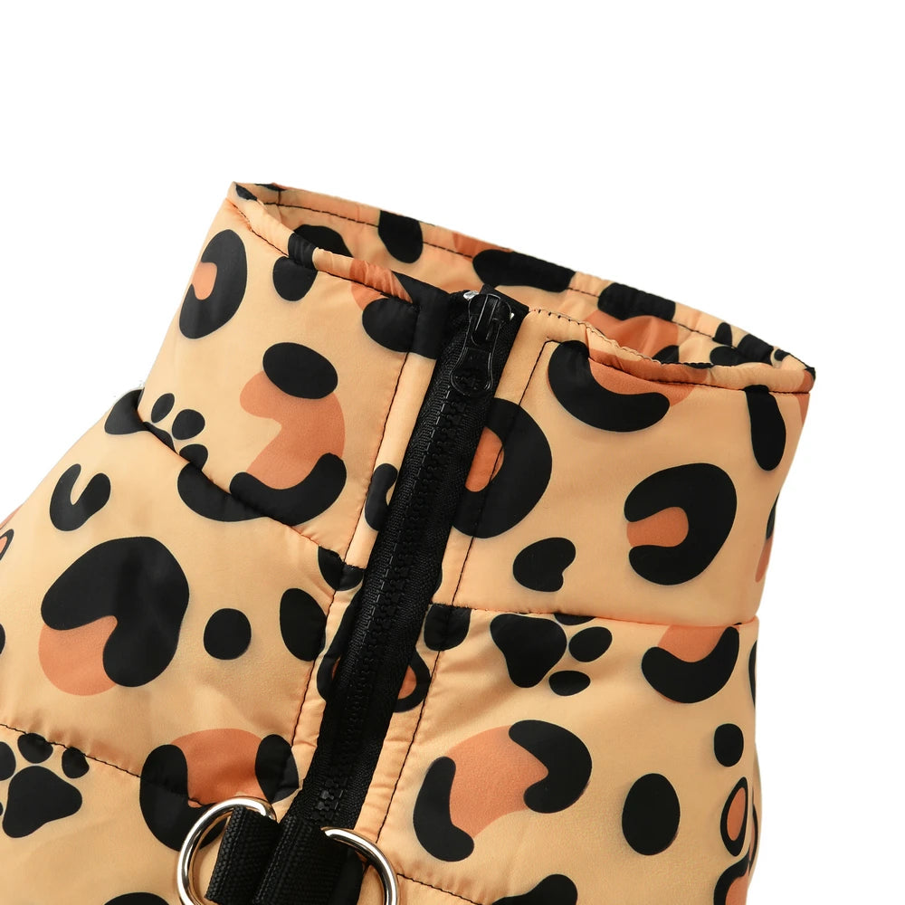Leopard Print Dog Jacket