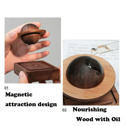 Wooden Scent Diffuser Jupiter Shape Home Decor Fresh Air Dorm Room Jupiter Ball Diffuser Essential Oil Diffuser