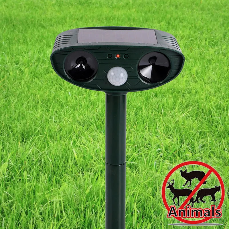 Solar Ultrasonic Animal Repeller for Cats & Dogs