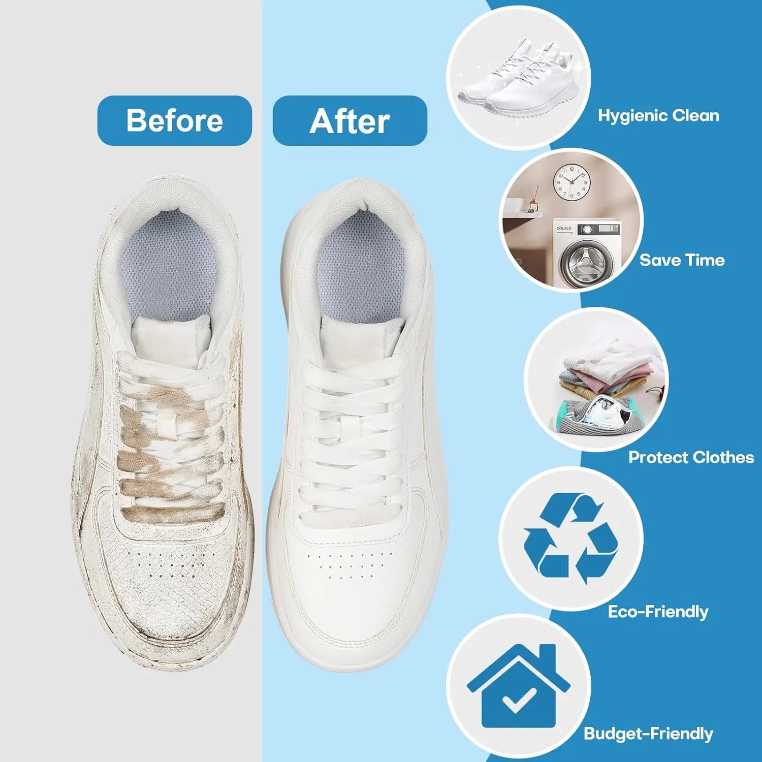Padded Laundry Bag for Sneakers & Washing Machine Protection