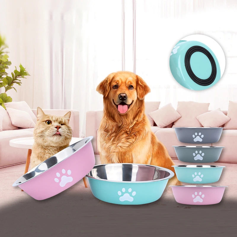 Non-Slip Stainless Steel Pet Bowl