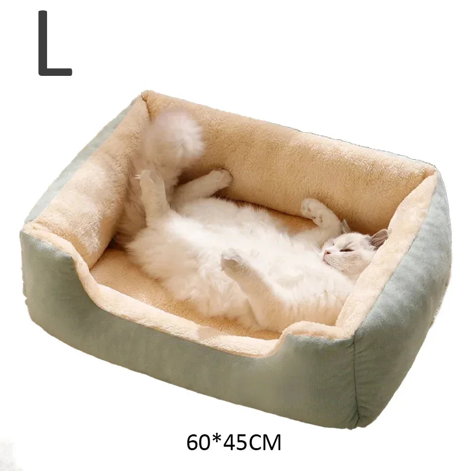 Soft Plush Cat Bed Warm Breathable Sleeping Mat for Indoor Cats