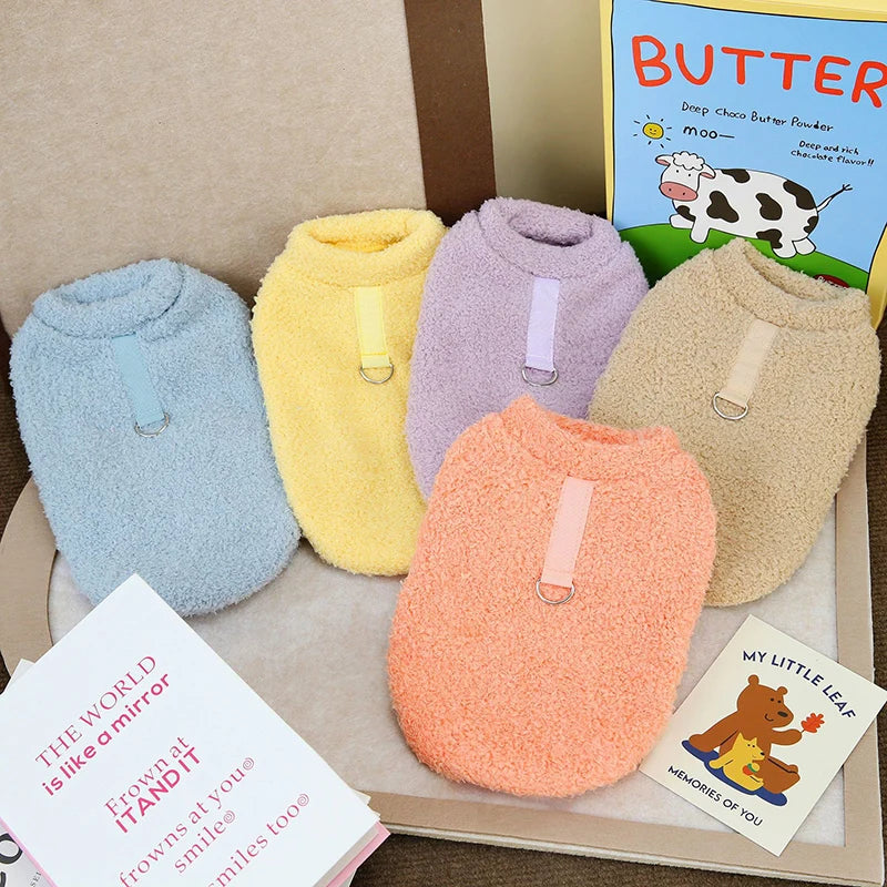 Solid Warm Dog Sweater