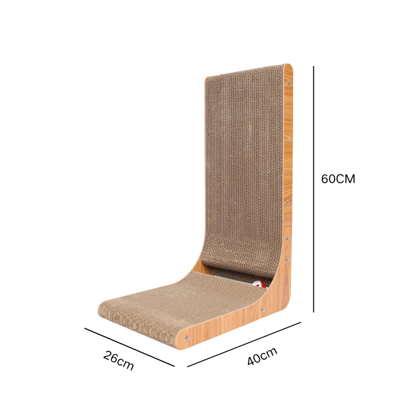 Double-Layer Wooden Cat Scratcher