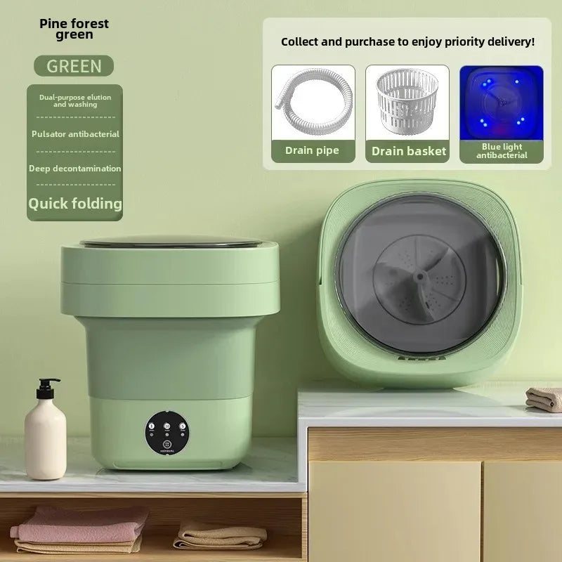 Portable Folding Washing Machine Home Use Integrated