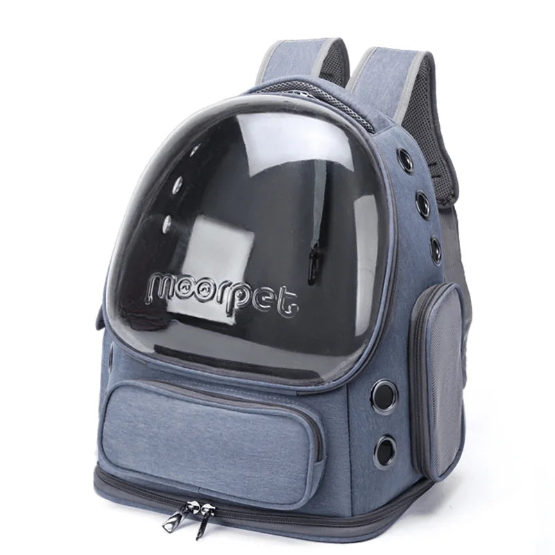 Breathable Pet Carrier Backpack Travel Bag for Cats and Small Dogs