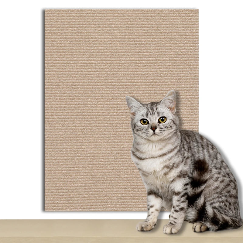 Self Adhesive Cat Scratching Mat Carpet Furniture Protector for Cat Trees