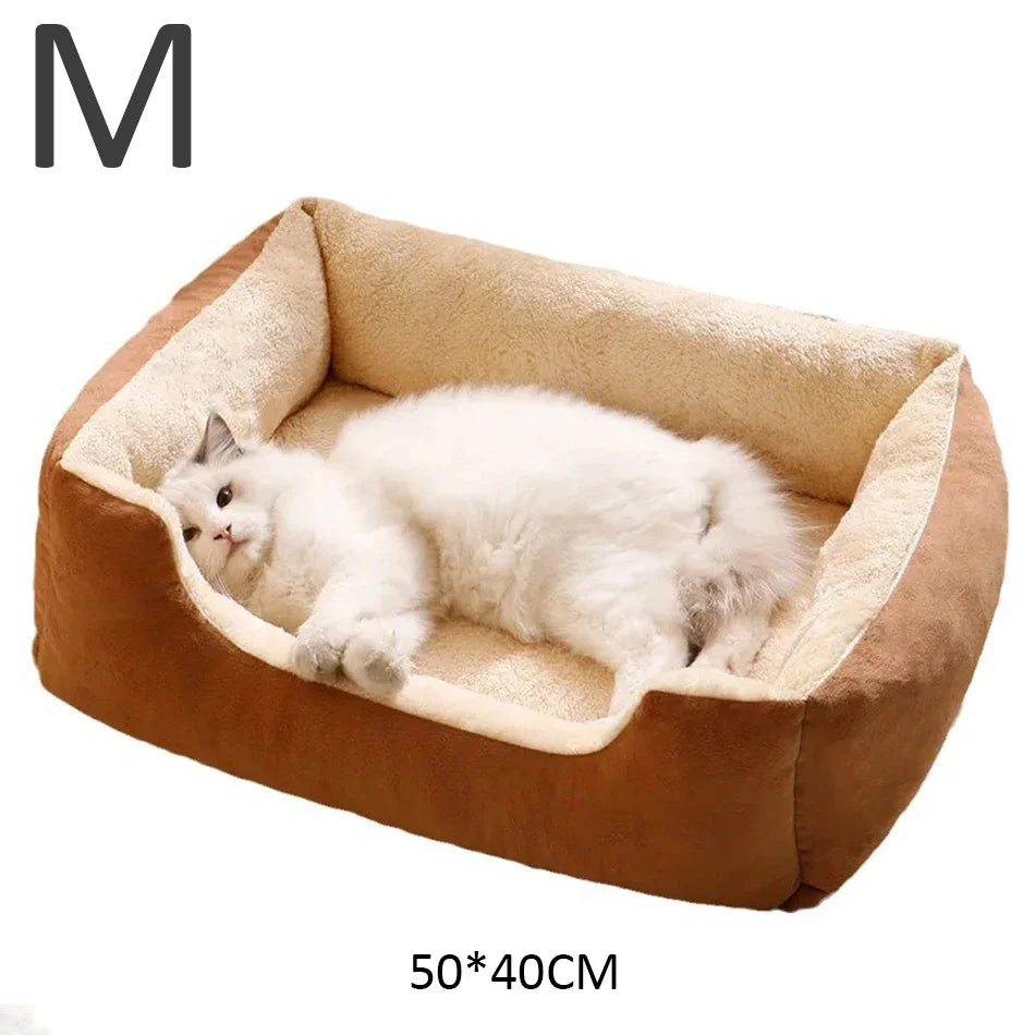 Soft Plush Cat Bed Warm Breathable Sleeping Mat for Indoor Cats