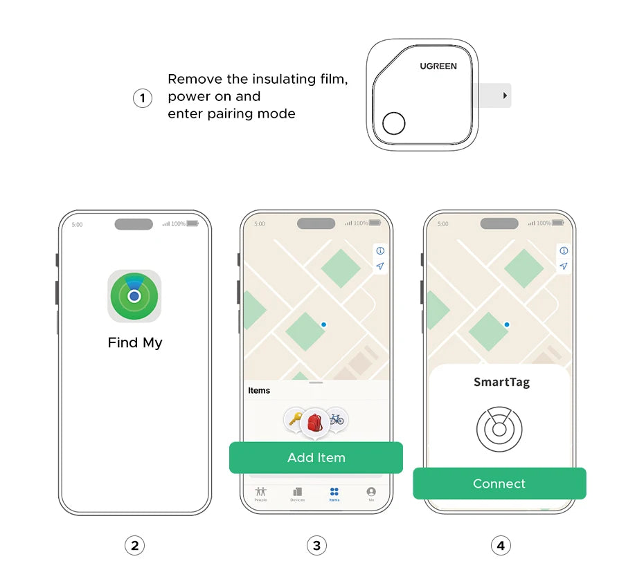UGREEN Smart Bluetooth Tracker for Apple