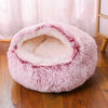 Cat Bed Cave for Indoor Donut Self Warming Small Dog Bed Anti-anxiety for Winter