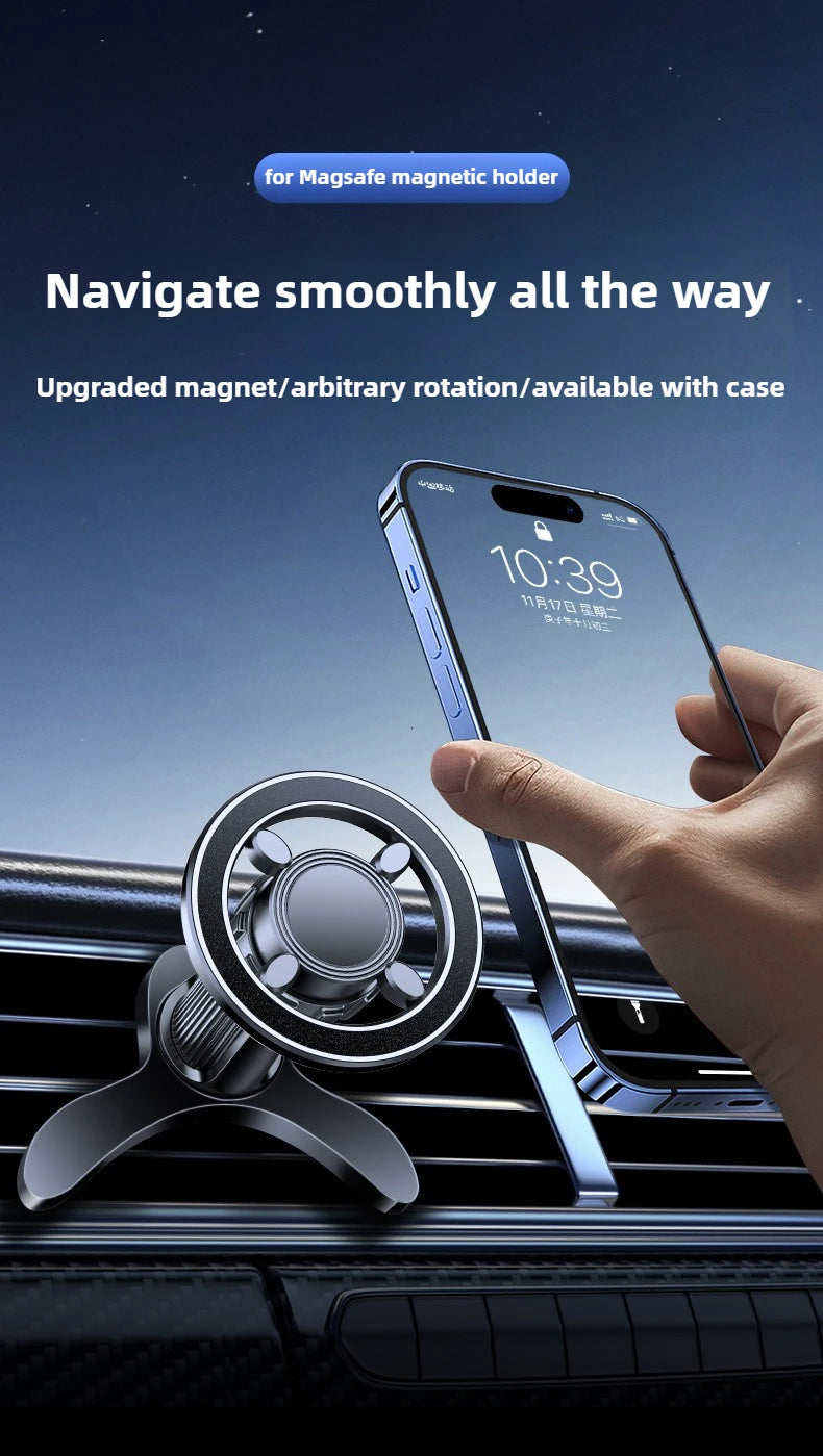 360° Air Vent Mount for iPhone, Samsung & Xiaomi Magnetic Car Phone Holder