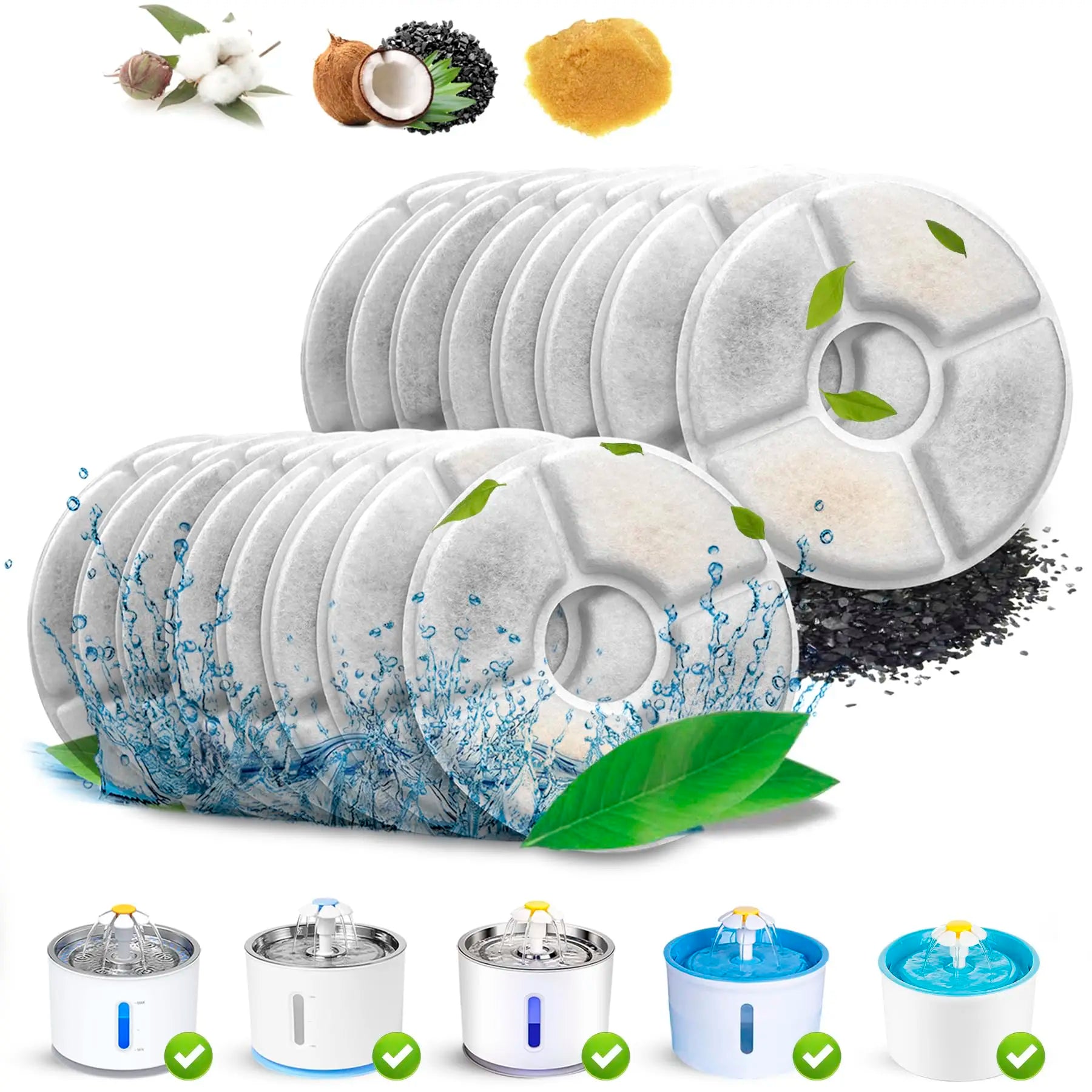 Cat Water Fountain Filter Set