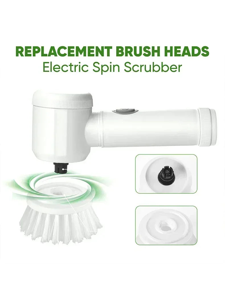 Rechargeable Cleaning Brush with 5 Replaceable Brush Heads