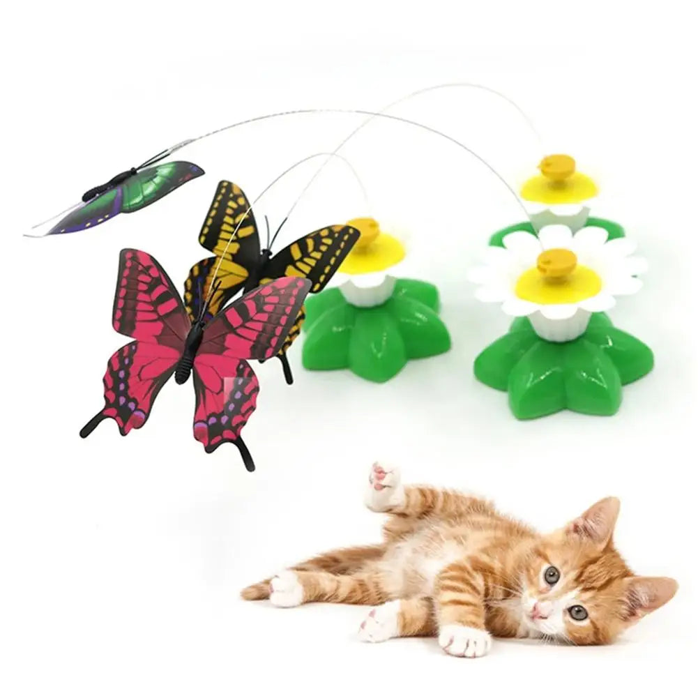 Automatic Rotating Butterfly Cat Toy