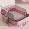 Kitty Sandbox Cat Litter Box Semi-enclosed Splashproof Cat Tray