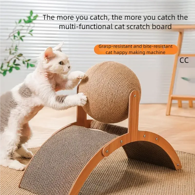 Wooden Sisal Cat Scratching Board