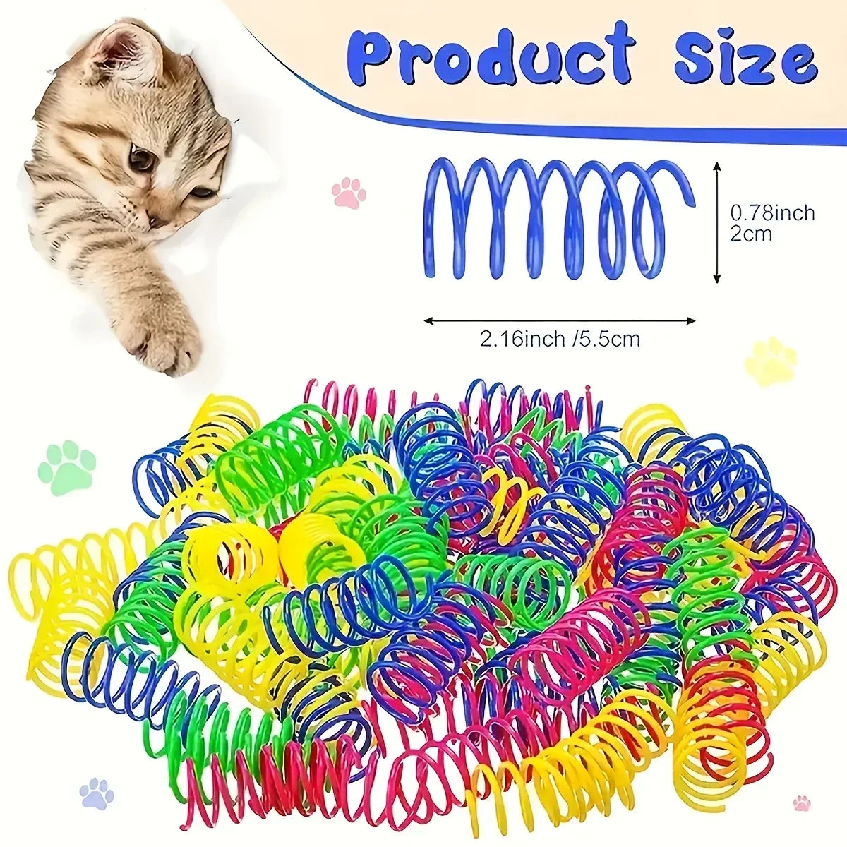Interactive Spring Cat Toy Set