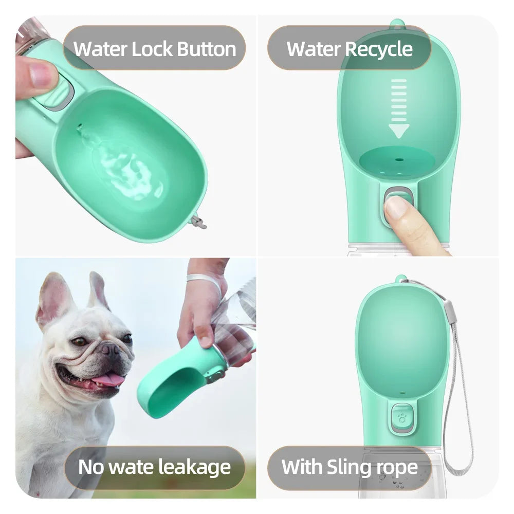 Dog Water BottleS For Pet Dogs Cats Water Feeder Bowls Outdoor Travel Leakproof Puppy Drinking Container Pug Chihuahua Labrador