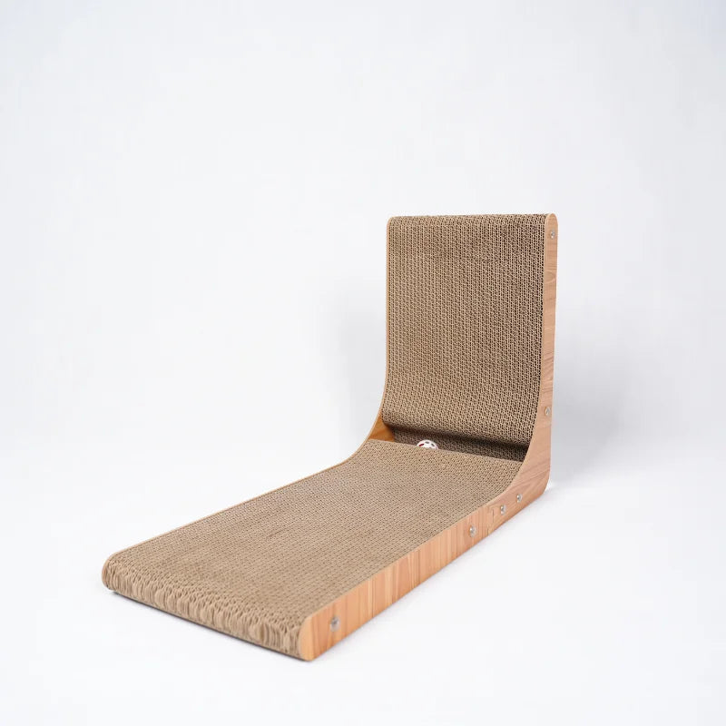 Double-Layer Wooden Cat Scratcher