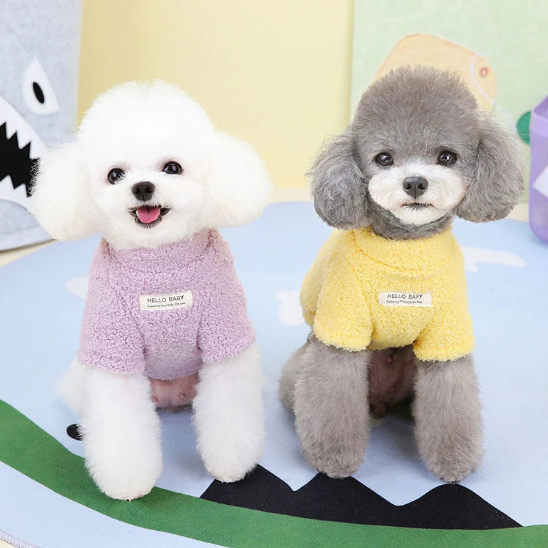 Solid Warm Dog Sweater
