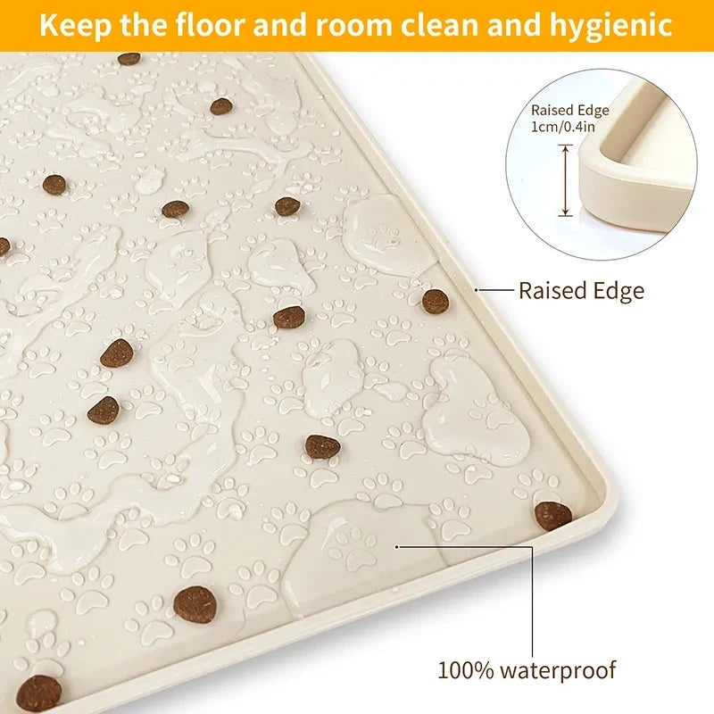 Silicone Pet Feeding Mat for Dogs & Cats