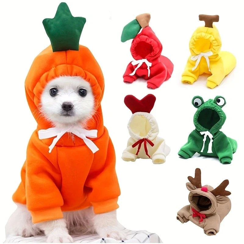 Polyester Dog Hoodie Sweater