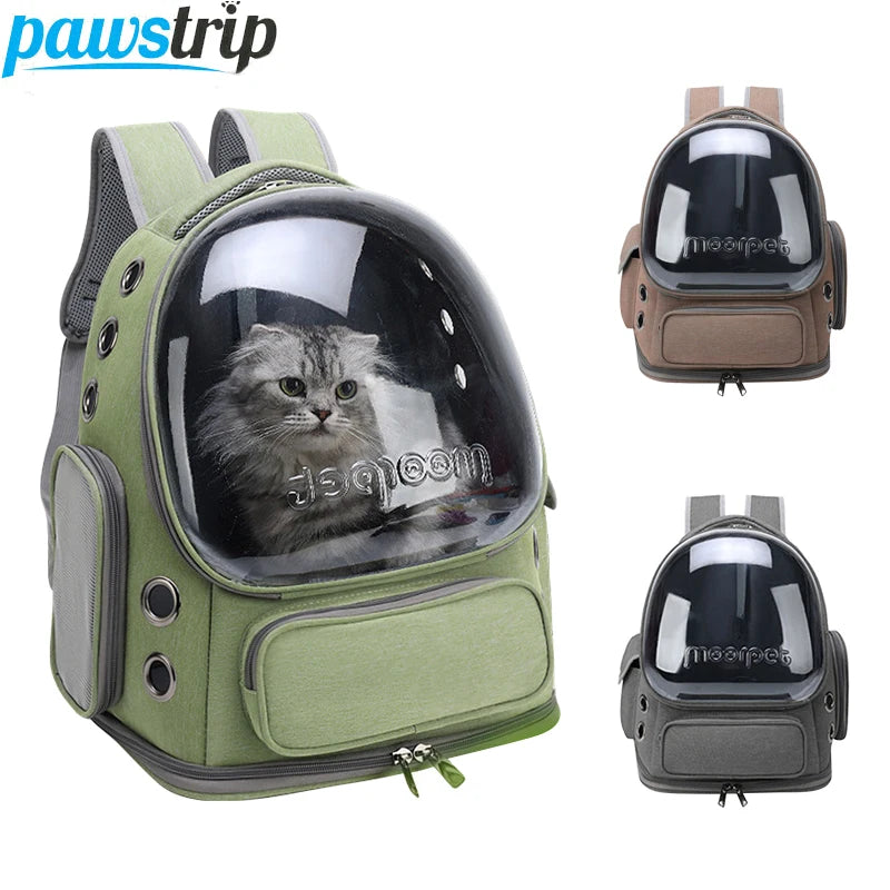 Breathable Pet Carrier Backpack Travel Bag for Cats and Small Dogs