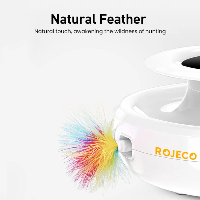 ROJECO 2-in-1 Automatic Cat Toy Set