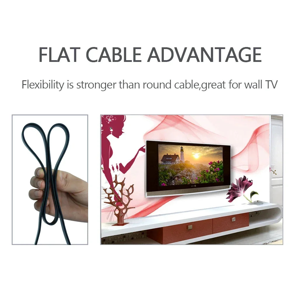 FSU HDMI-compatible Cable 4K*2K High Speed 2.0 Cable HDMI-compatible 3D 1080P HD for TV PS3/4 Projector 0.5m 1m 1.5m 2m 3m