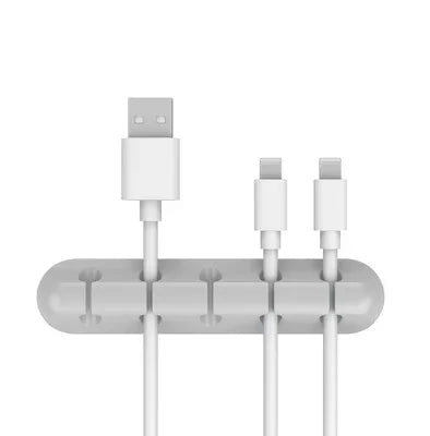 NNBILI Silicone USB Cable Organizer Cable Winder Desktop Tidy Management