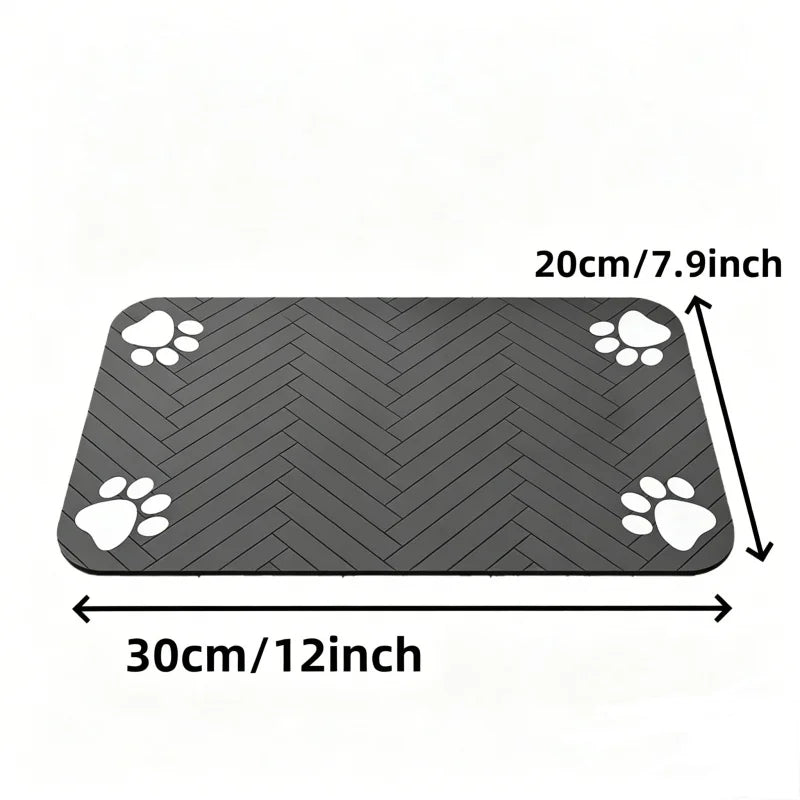 Absorbent Pet Feeding Mat for Dogs & Cats