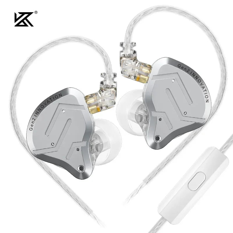 KZ ZSN Pro 2 Hybrid Drive 1BA 1DD in Ear Earphones HIFI Bass