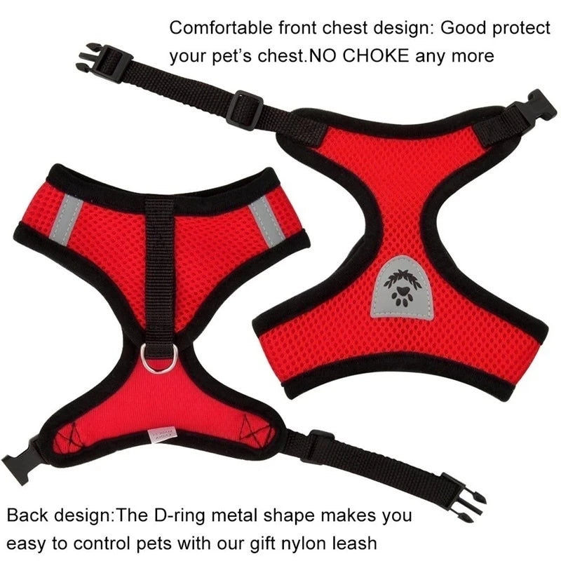Reflective Soft Pet Harness