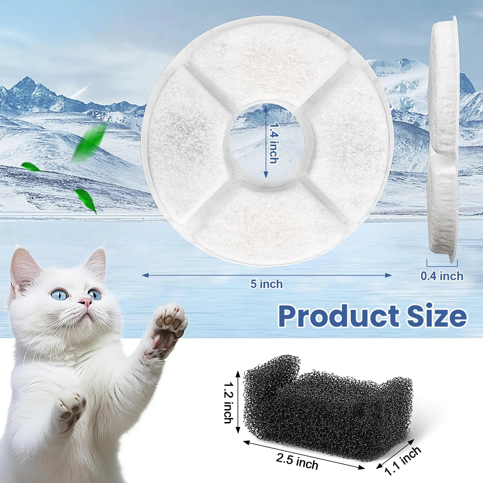 Cat Water Fountain Filter Set
