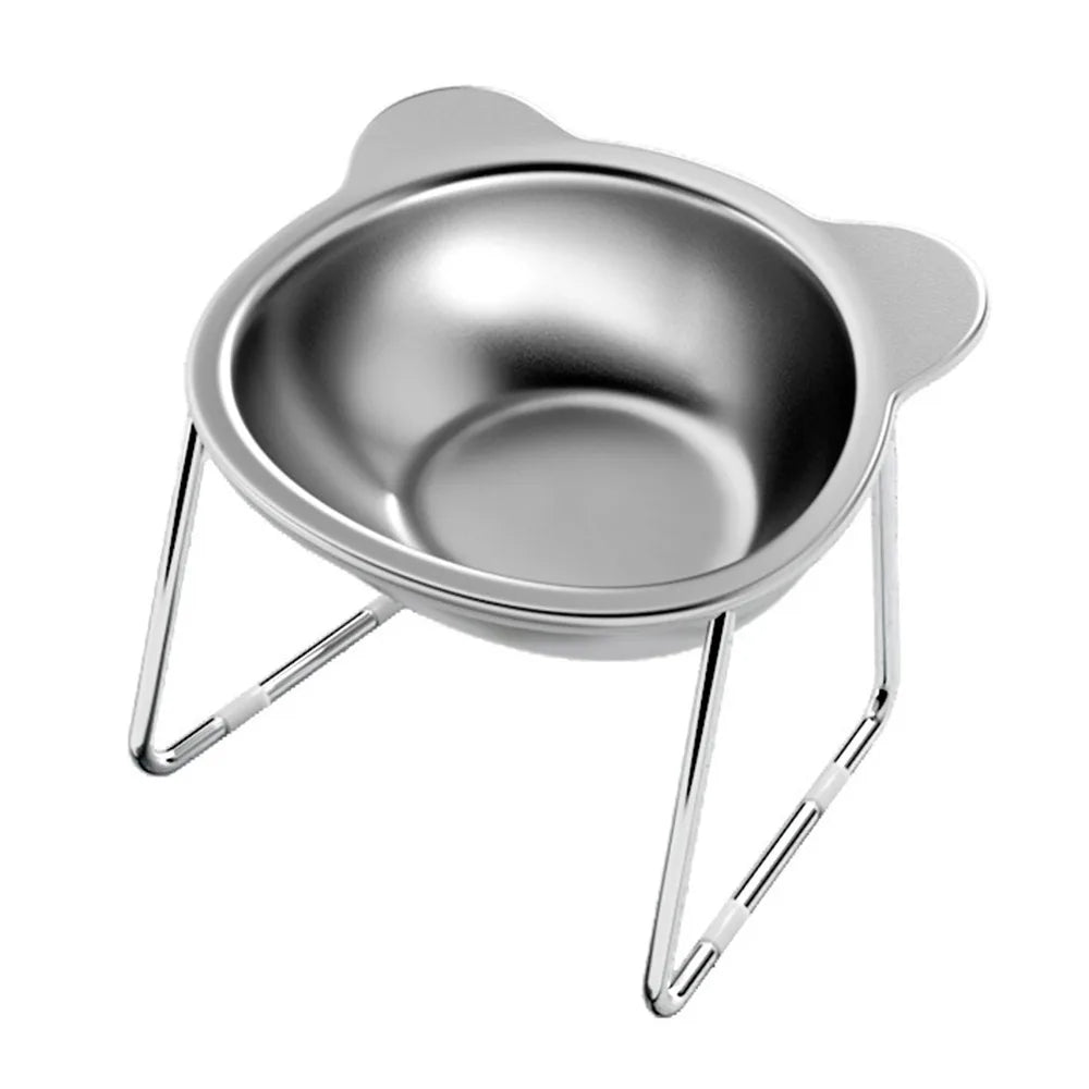 Elevated Stainless Steel Cat Bowl