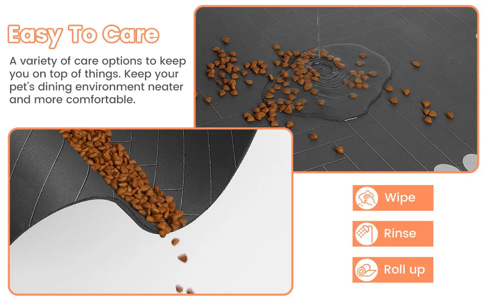 Absorbent Pet Feeding Mat for Dogs & Cats