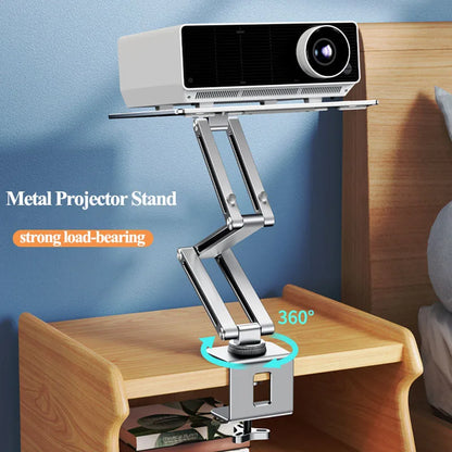 Oatsbasf Laptop Stand Clamp Tablet Hightening Support Holder Book Bracket Desktop Bed Lazy Stand 360°Rotating Hight Adjustable