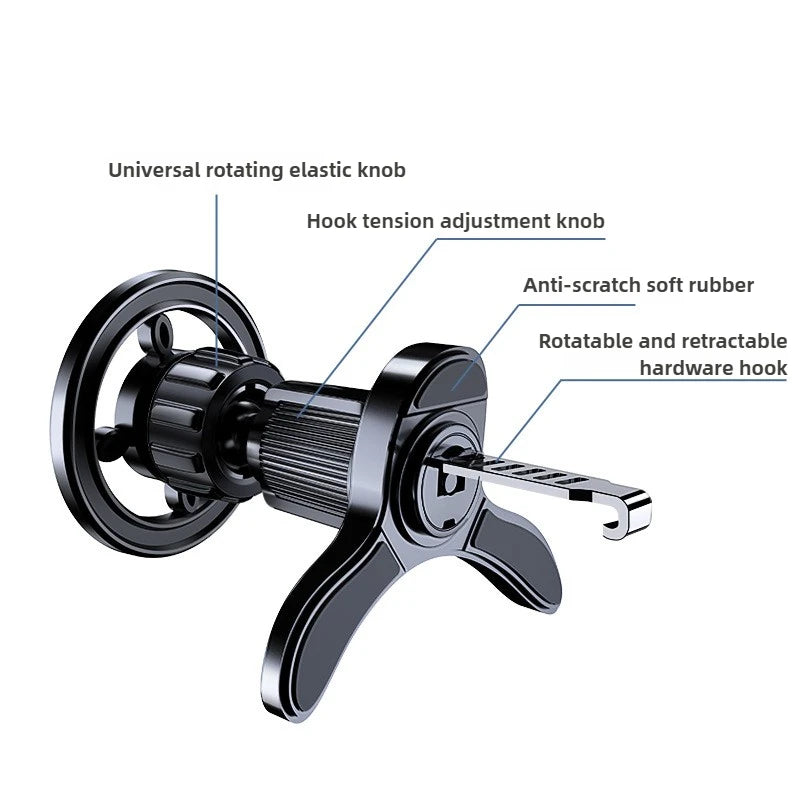 360° Air Vent Mount for iPhone, Samsung & Xiaomi Magnetic Car Phone Holder