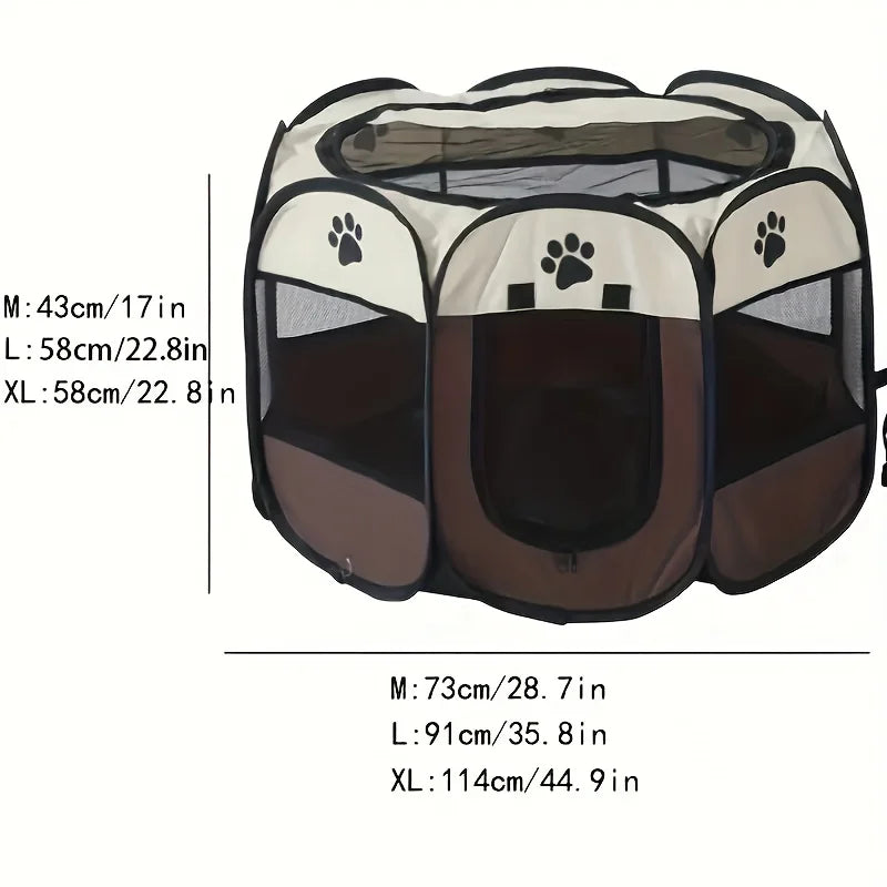 1 piece foldable pet play fence tent, suitable for cats, dogs
