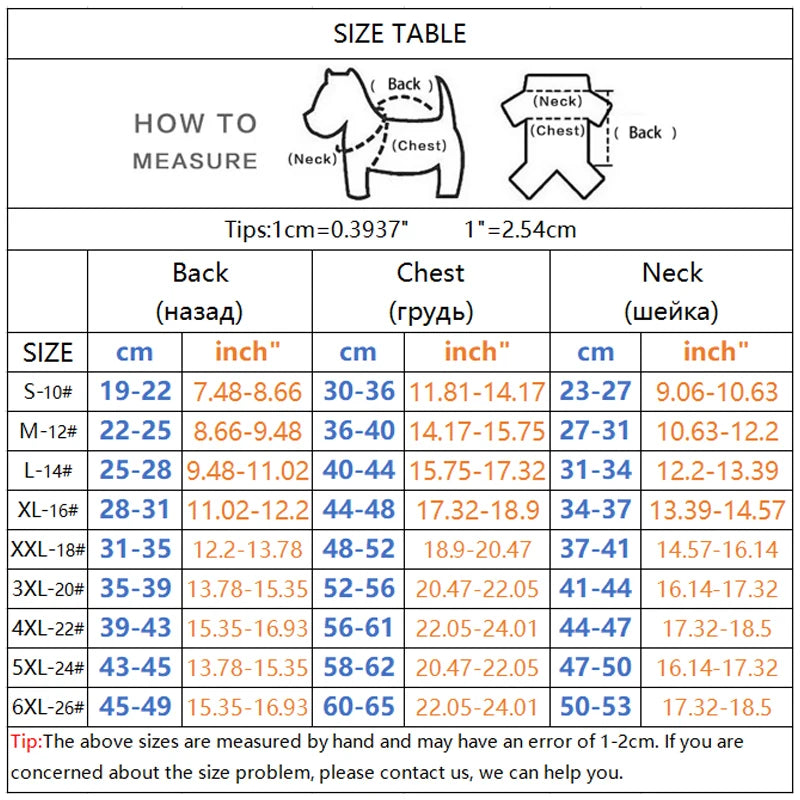 Winter Pet Dog Clothes Super Warm Jacket Thicker Cotton Coat Waterproof