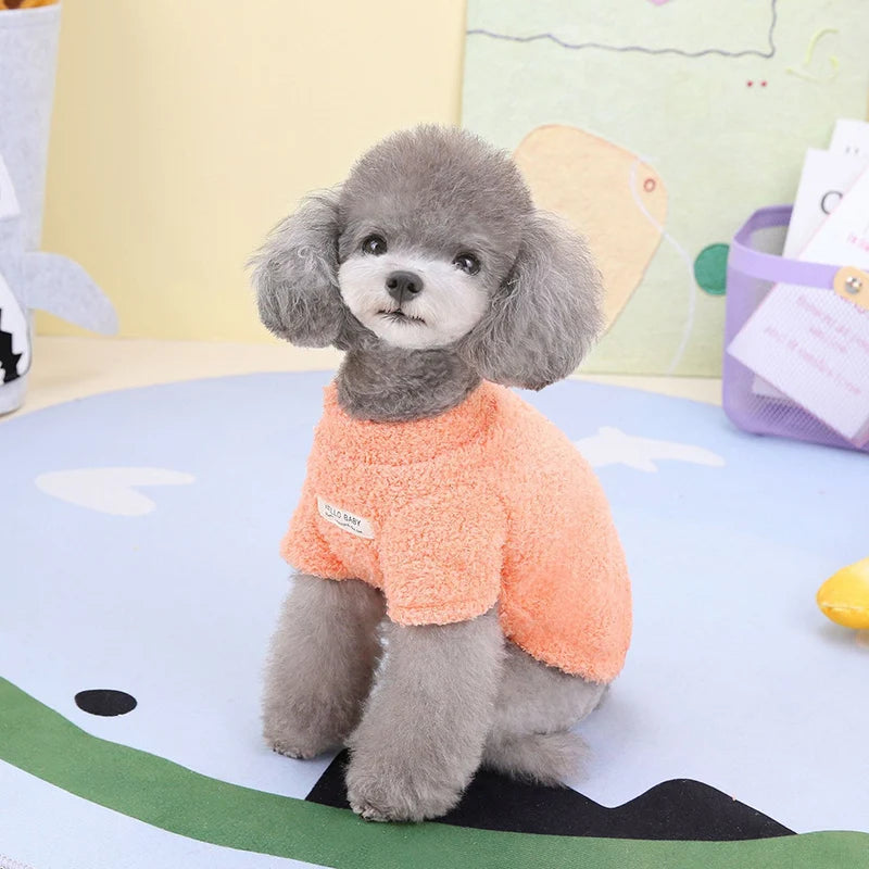 Solid Warm Dog Sweater
