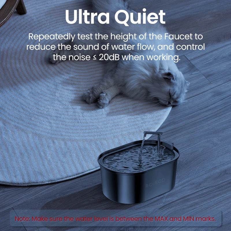 ROJECO 3.2L Stainless Steel Pet Water Fountain