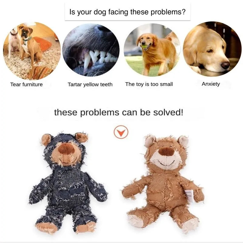 Plush Teddy Bear Dog Toy