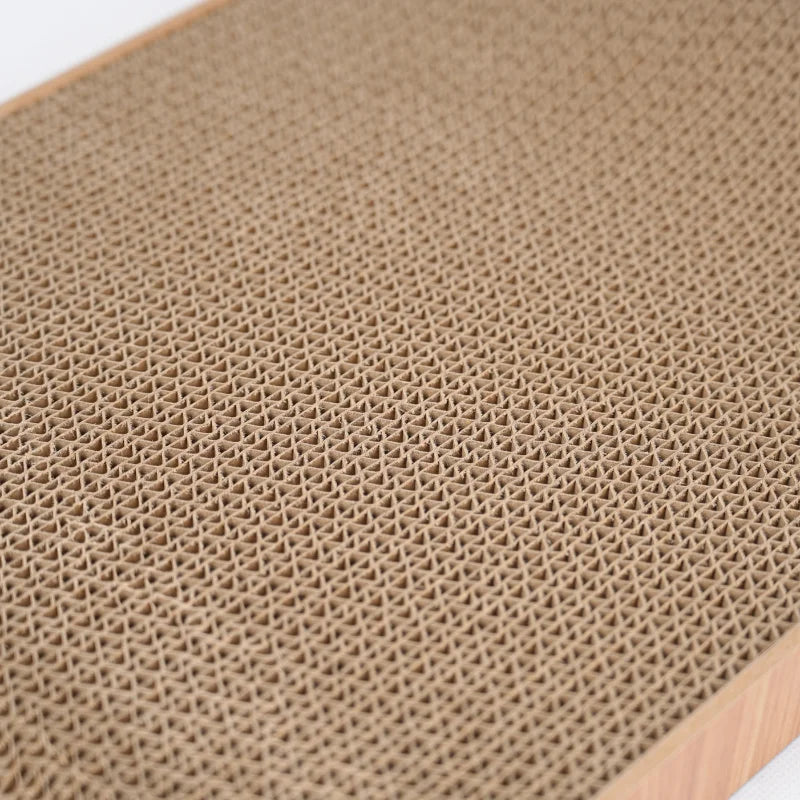 Double-Layer Wooden Cat Scratcher