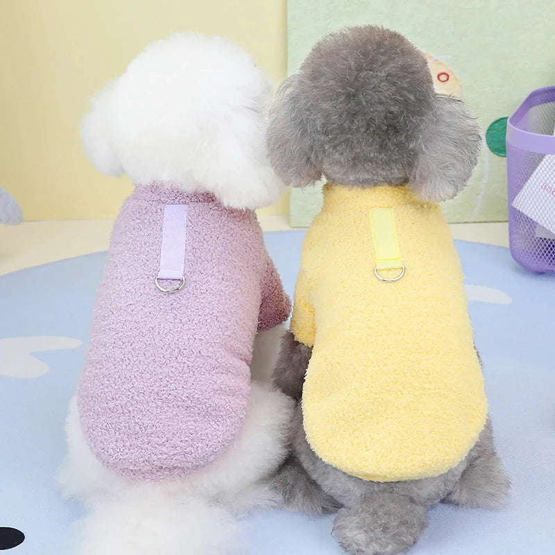 Warm Solid Dog Sweater