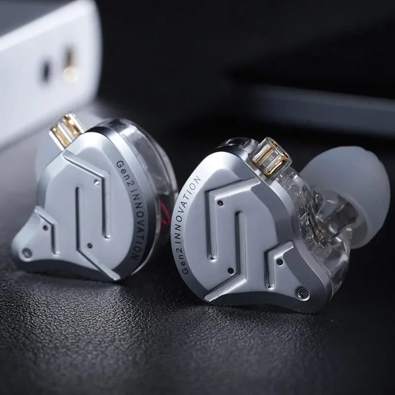 KZ ZSN Pro 2 Hybrid Drive 1BA 1DD in Ear Earphones HIFI Bass