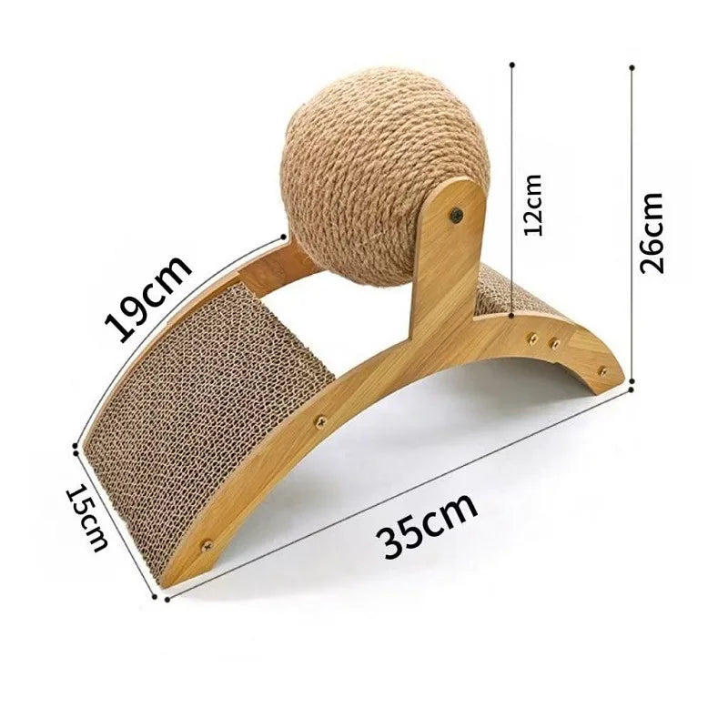 Wooden Sisal Cat Scratching Board