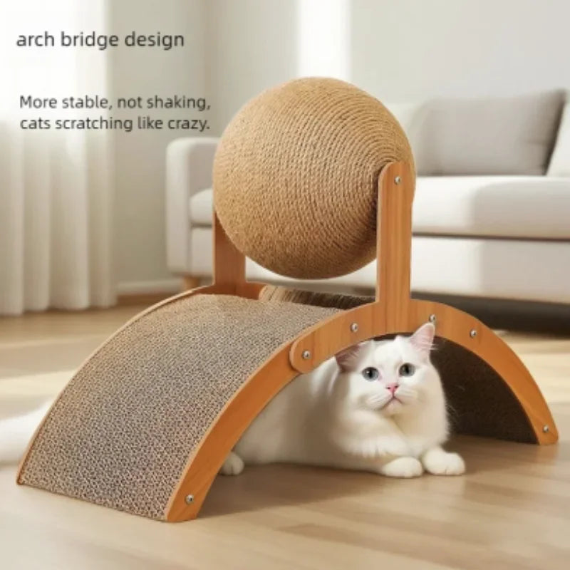 Wooden Sisal Cat Scratching Board