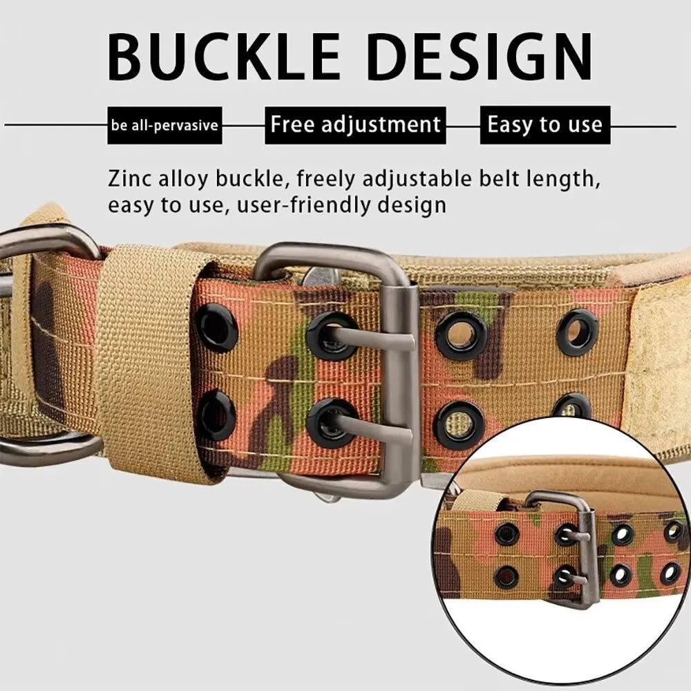 Pet Products Outdoor Tactical Dog Collar Breathability Nylon Collar