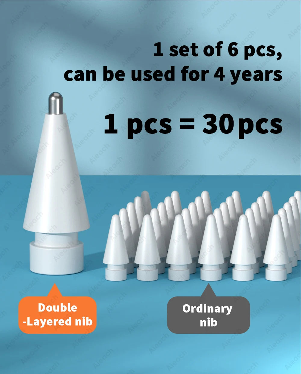 3pc & 6pcs Replacement Tips For Apple Pencil Pro 1st 2nd USB-C